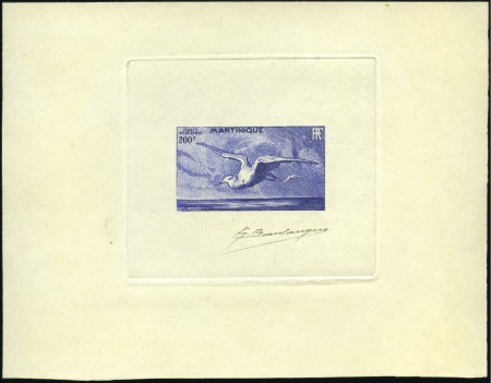 Stamp of Colonies françaises » Martinique 1947 12 épreuves d'artiste signées des différents