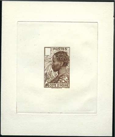 Stamp of Colonies françaises » Colonies Francaise Collections et Lots 1938-42, COTE D'IVOIRE- CAMEROUN 20 épreuves d'art