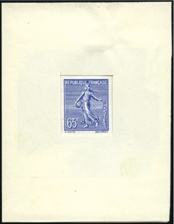 Stamp of France 1927 Semeuse lignée gravée par Hourriez: 65c en ro