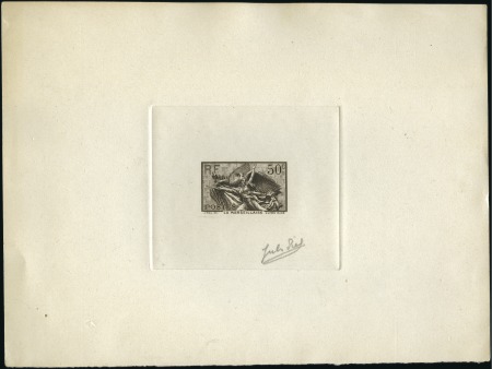 Stamp of France 1936 Centenaire Rouget de Lisle: Lot de cinq épreu