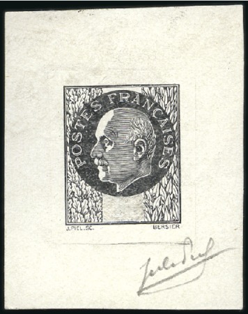 Stamp of France 1940-43, Type PETAIN: Six épreuves d'artiste dont 