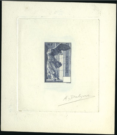 Stamp of France 1937 Samothrace: cinq épreuves d'artiste, trois sa