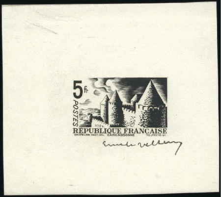 Stamp of France 1938 Carcassonne Projet non adopté de Mistler en é