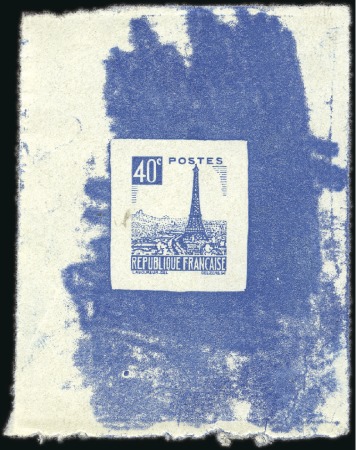 Stamp of France 1939 Tour Eiffel Projet non adopté de Delzers en é