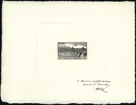 Stamp of France 1936-47, Lot important de +120 épreuves d'artiste