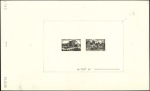 Stamp of France 1950 Chateaudun + Fontainebleau : une épreuve coll