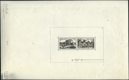 Stamp of France 1950 Chateaudun + Fontainebleau : une épreuve coll