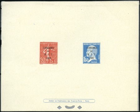 Stamp of France 1930 BIT en épreuve de luxe collective, TB