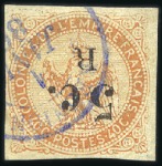 Stamp of Colonies françaises » Réunion 1852-1947, Ensemble important avec doubles dont va