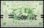 Stamp of Colonies françaises » Réunion 1892-1941, Lot de VARIETES dont 75c Groupe légende