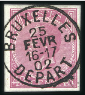 Stamp of Belgium » Belgique. Léopold 1er - Nouveau Type - Émission Réimpression de 1895: 10c, 20c, 40c et 1F avec obl