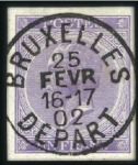 Stamp of Belgium » Belgique. Léopold 1er - Nouveau Type - Émission Réimpression de 1895: 10c, 20c, 40c et 1F avec obl