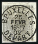 Stamp of Belgium » Belgique. Léopold 1er - Nouveau Type - Émission Réimpression de 1895: 10c, 20c, 40c et 1F avec obl