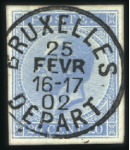 Stamp of Belgium » Belgique. Léopold 1er - Nouveau Type - Émission Réimpression de 1895: 10c, 20c, 40c et 1F avec obl