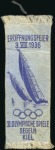 Stamp of Germany » German Empire » German Empire, 1933/45 Third Reich Kiel Opening and Closing ceremony ribbons, 31x93mm