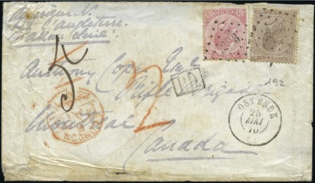 Stamp of Belgium » Belgique. Léopold 1er - Nouveau Type - Émission 30c brun + 40c rose sur lettre d'Ostende pour Mont
