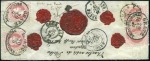 Stamp of Belgium » Belgique. Léopold 1er - Nouveau Type - Affranchissements mixtes, composés, etc. Lettre recommandée de Gratz 20 mai 1872 pour Ingel