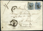 Stamp of Belgium » Belgique. Léopold 1er - Nouveau Type - Émission Groupe de 17 lettres et 2 devants sur pages d'Anat