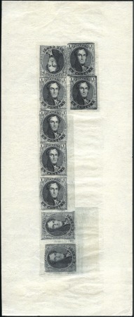 Stamp of Belgium » Belgique. 1849 Médaillons (filigrane encadré) - Réimpressions Réimpression de 1929, extrait de la grande planche