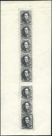 Stamp of Belgium » Belgique. 1849 Médaillons (filigrane encadré) - Réimpressions Réimpression de 1929, extrait de la grande planche