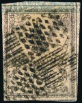 Stamp of Turkey » Tughra Issue » 1863-65 1st Printing: Narrow Spaced, Thin Paper 5pi black on rose & red, attractive selection of c