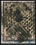 Stamp of Turkey » Tughra Issue » 1863-65 1st Printing: Narrow Spaced, Thin Paper 5pi black on rose & red, attractive selection of c