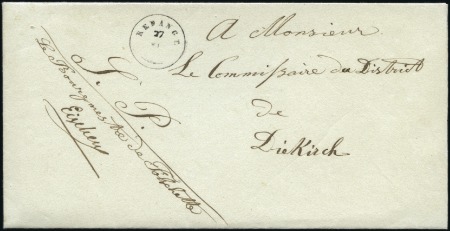 Stamp of Belgium » Belgique. Histoire Postale 1842 (27.6) Lettre en franchise de port de Redange