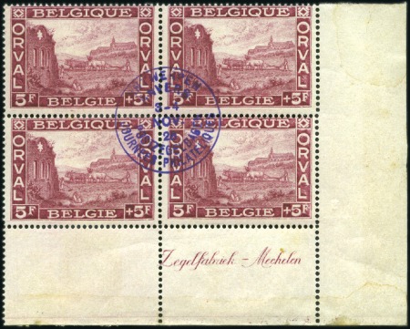 Stamp of Belgium » General issues from 1894 onwards 1928 Journées Philatéliques d'Anvers, en blocs de 