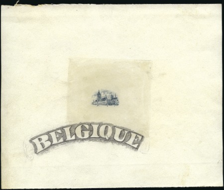 Stamp of Belgium » General issues from 1894 onwards 1915-19 Vues, Ypres - Les Halles, essai avec repro