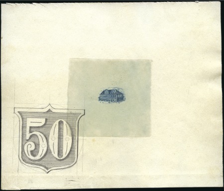 Stamp of Belgium » General issues from 1894 onwards 1915-19 Vues, Louvain - Bibliothèque, essai avec r