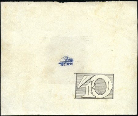 Stamp of Belgium » General issues from 1894 onwards 1915-19 Vues, Dinant - Citadelle, essai avec repro