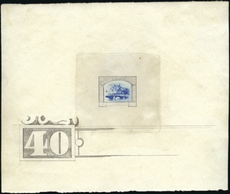 Stamp of Belgium » General issues from 1894 onwards 1915-19 Vues, Dinant - Citadelle, essai avec repro