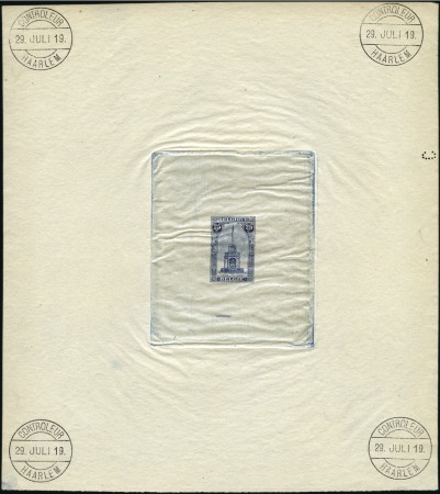 Stamp of Belgium » General issues from 1894 onwards 1919 Perron Liégeois, épreuve du coin définitif en