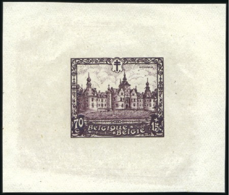 Stamp of Belgium » General issues from 1894 onwards 1930 Châteaux, lot de 17 épreuves de petit format 