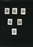 Stamp of Belgium » Belgique. 1866-67 Petit Lion - La Genèse Type non adopté, Six épreuves différentes du coin