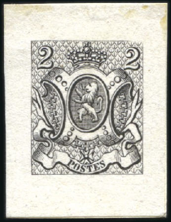 Stamp of Belgium » Belgique. 1866-67 Petit Lion - La Genèse Type non adopté, Six épreuves différentes du coin 