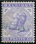 Stamp of Belgium » Belgique. 1883 Nouvelles valeurs - Émission Série des quatre valeurs émises avec surcharge SPE