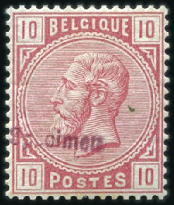 Stamp of Belgium » Belgique. 1883 Nouvelles valeurs - Émission Série des quatre valeurs émises avec surcharge SPE