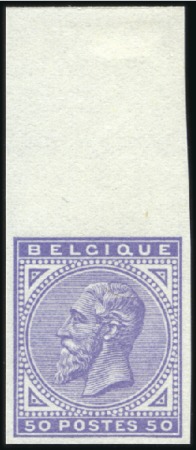 Stamp of Belgium » Belgique. 1883 Nouvelles valeurs - La Genèse Réimpression de 1945: série complète, trace de cha