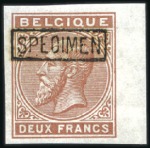 Stamp of Belgium » Belgique. 1883 Nouvelles valeurs - La Genèse 28 épreuves de la planche dont 13 avec surcharge S