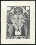 Stamp of Belgium » General issues from 1894 onwards 1932 Cardinal Mercier, trois épreuves des trois va