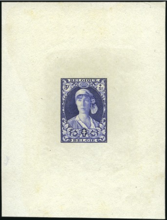 Stamp of Belgium » General issues from 1894 onwards 1931 Infirmière au Bandeau, neuf essais des coins 
