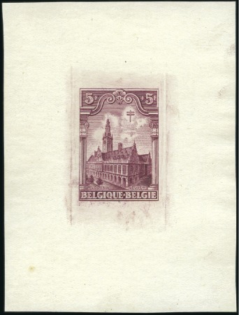 Stamp of Belgium » General issues from 1894 onwards 1928 Les Cathédrales, petit ensemble comprenant tr
