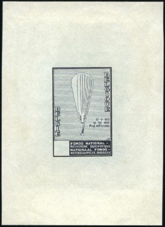 Stamp of Belgium » General issues from 1894 onwards 1932 Ballon Piccard, quatre épreuves sur petits fe