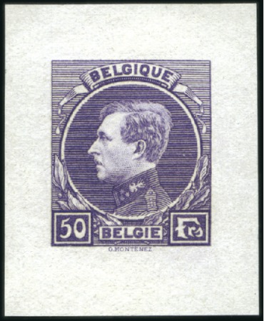 Stamp of Belgium » General issues from 1894 onwards 1929-41 Grand Montenez, type non-adopté "FRS", 50F