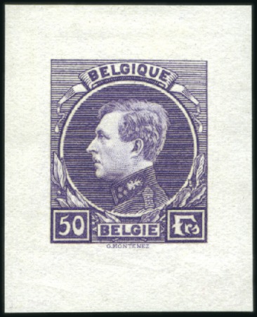 Stamp of Belgium » General issues from 1894 onwards 1929-41 Grand Montenez, type non-adopté "FRS", 50F