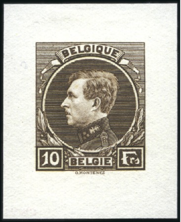 Stamp of Belgium » General issues from 1894 onwards 1929-41 Grand Montenez, type non-adopté "FRS", 10F