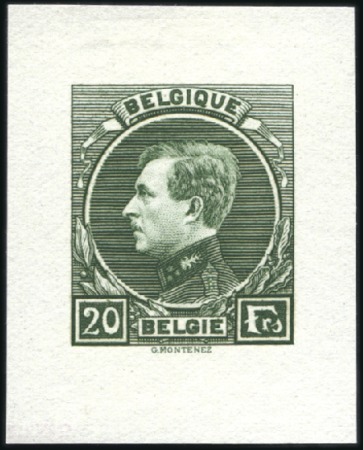 Stamp of Belgium » General issues from 1894 onwards 1929-41 Grand Montenez, type non-adopté "FRS", 20F