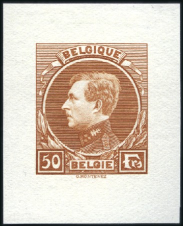Stamp of Belgium » General issues from 1894 onwards 1929-41 Grand Montenez, type non-adopté "FRS", 50F