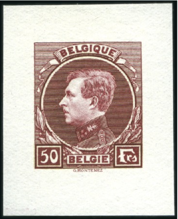 Stamp of Belgium » General issues from 1894 onwards 1929-41 Grand Montenez, type non-adopté "FRS", 50F